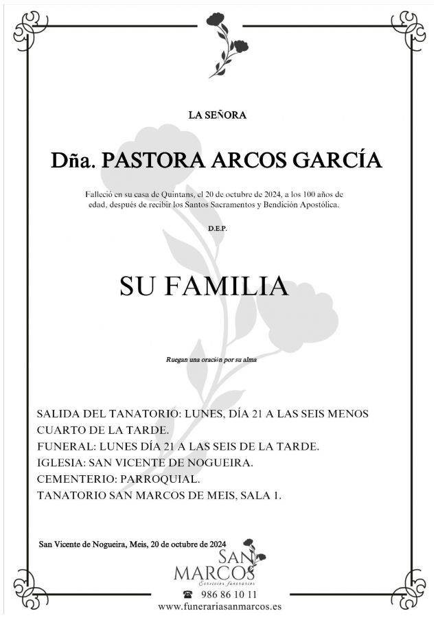 Pastora Arcos García 